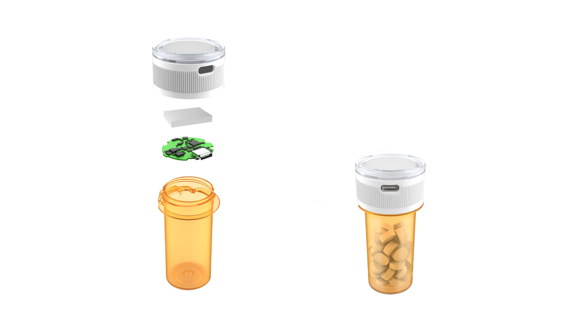 Smart Pill Bottle Cap